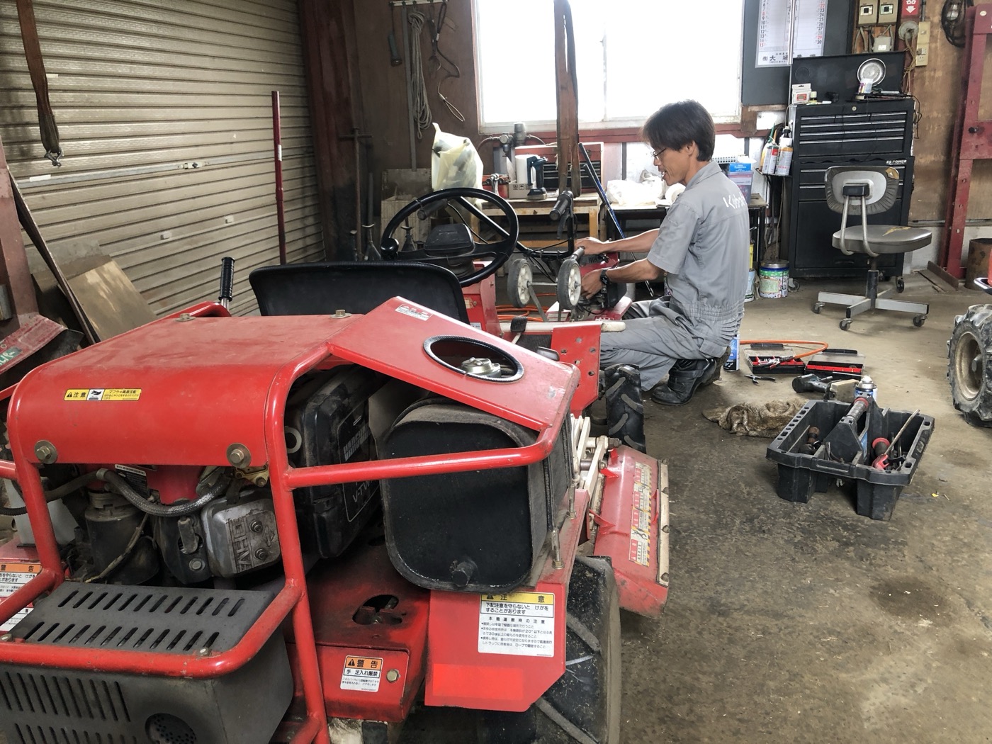 農機械の展示