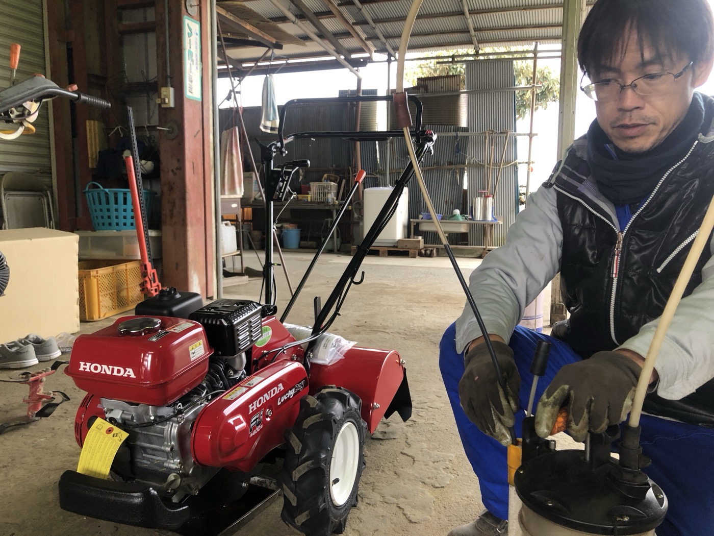 農作業の様子